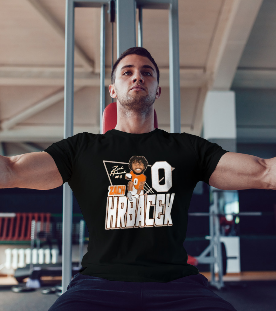 Zach Hrbacek 0 Sam Houston Bearkats Football Caricature Signature T-Shirt