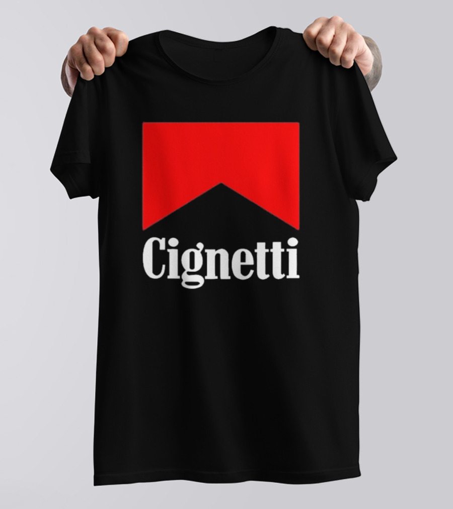 Cignetti Parody Logo Red Chevron T-Shirt