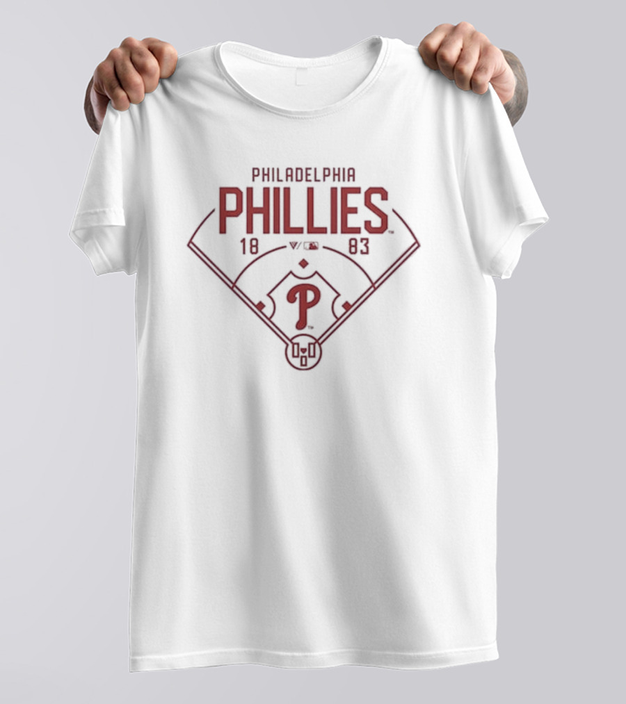 Philadelphia Phillies 1883 Baseball Diamond T-Shirt