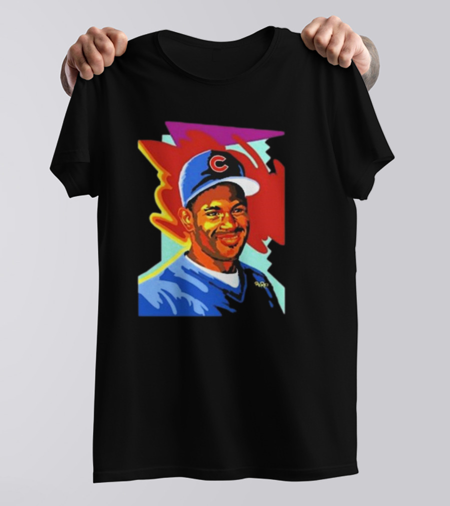 Sammy Cubs Portrait Colorful Art Baseball Cap T-Shirt