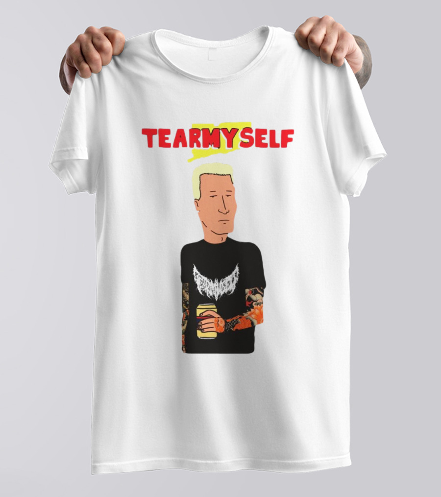 TEAR Myself Boomhauer Rick And Morty Crossover T-Shirt