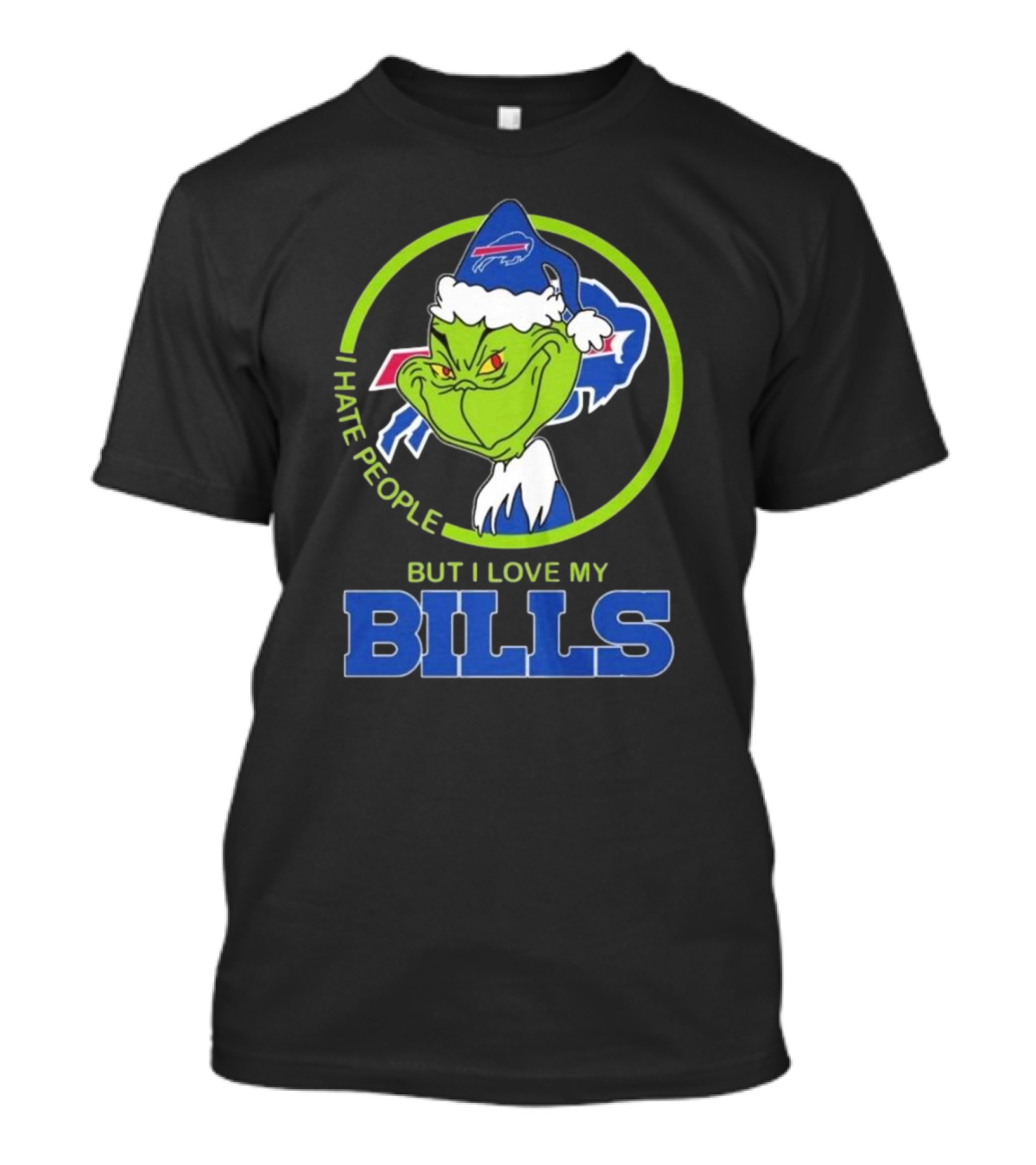 The Grinch I Hate People But I Love My Buffalo Bills T-Shirt