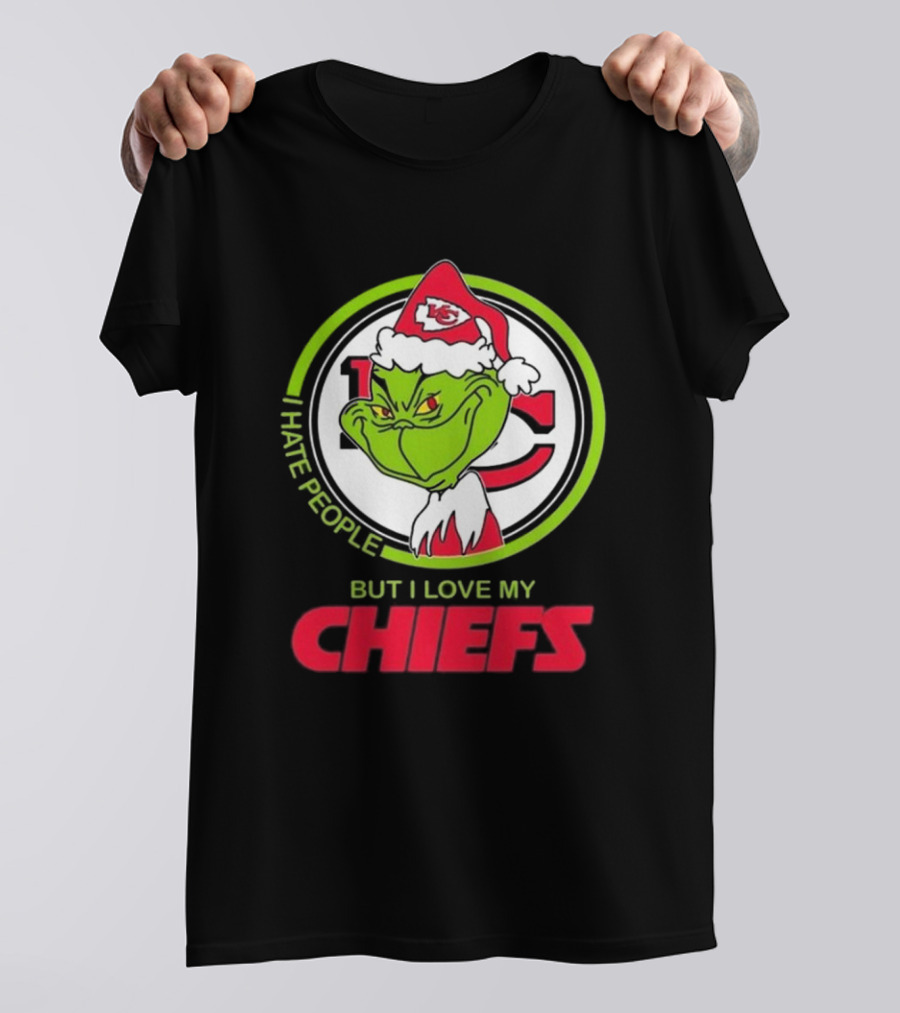 The Grinch I Hate People But I Love My Chiefs Kansas City T-Shirt