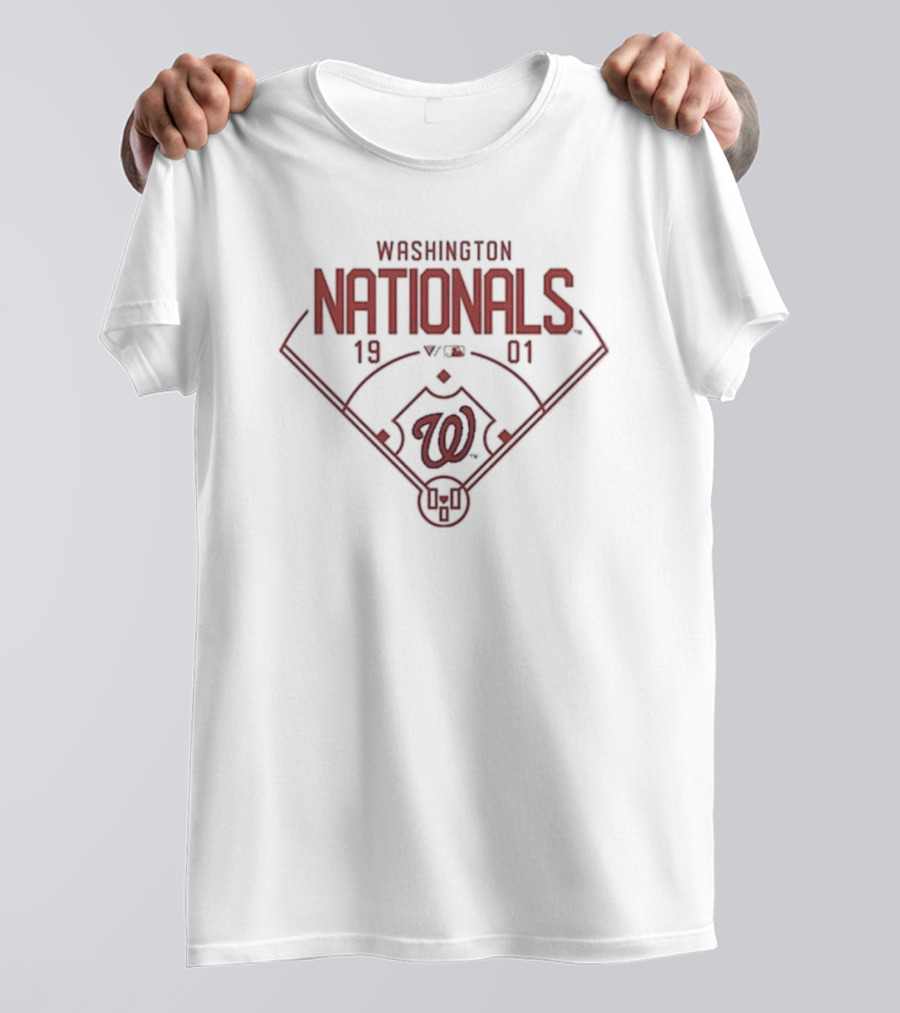 Washington Nationals 1901 Baseball Diamond Emblem T-Shirt