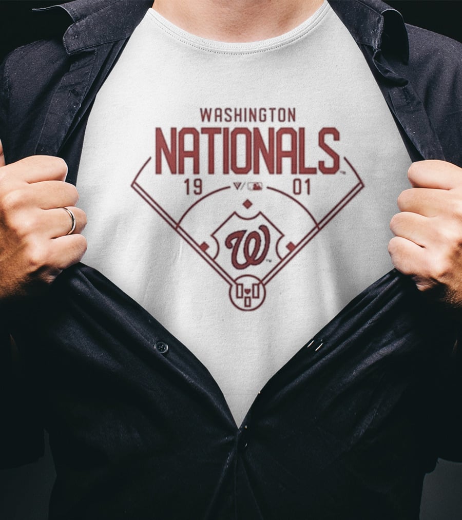 Washington Nationals 1901 Baseball Diamond Emblem T-Shirt