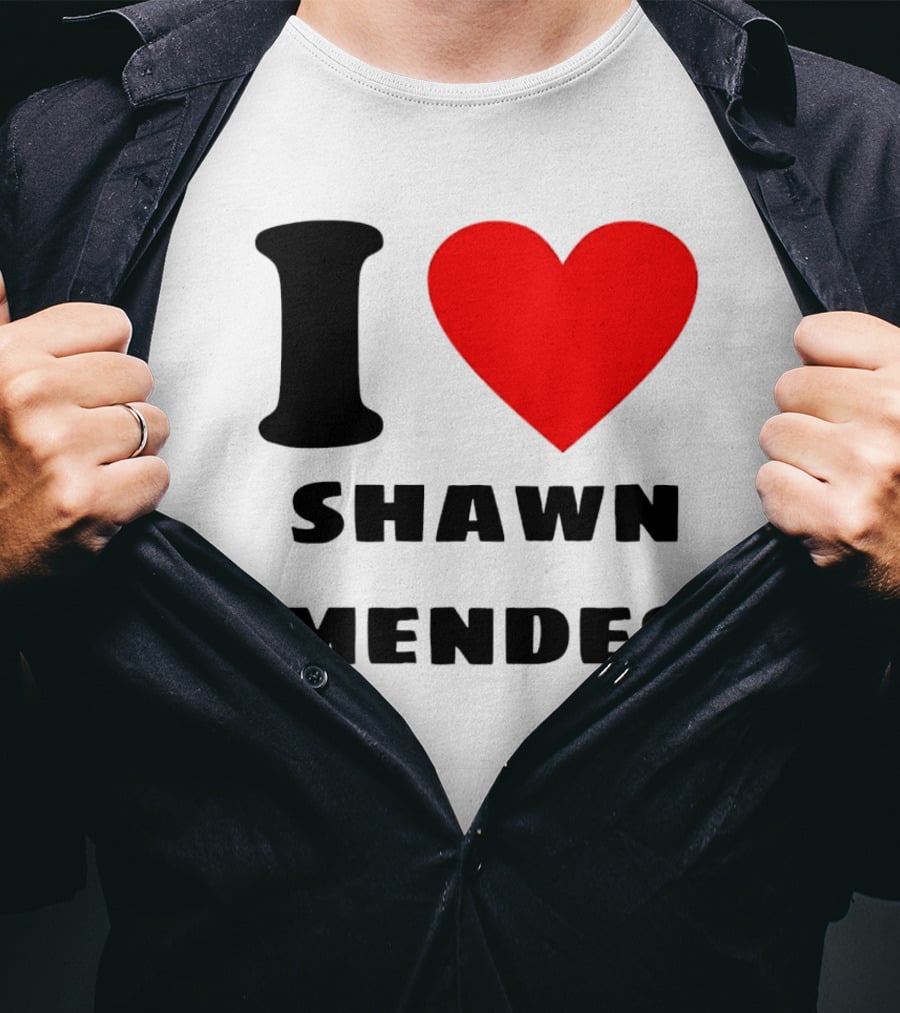 I Love Shawn Mendes Heart T-Shirt