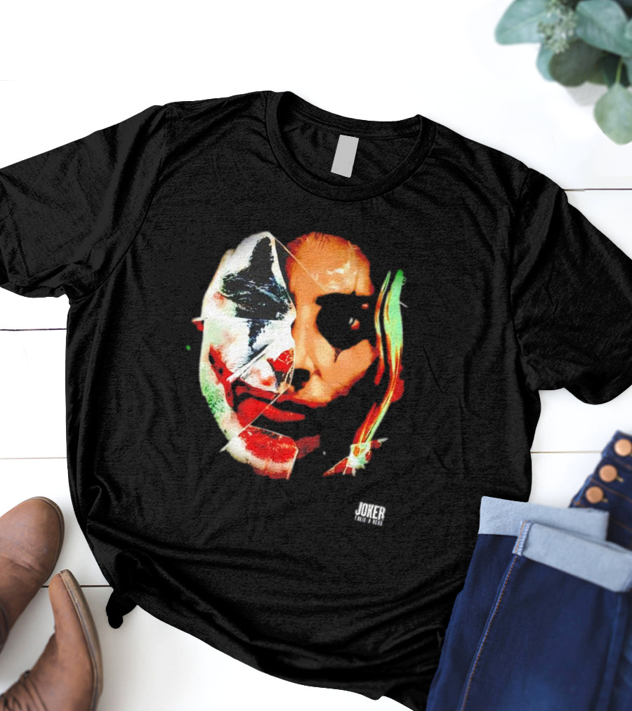 Joker Folie A Deux Fragmented Face Iconic Clown T-Shirt