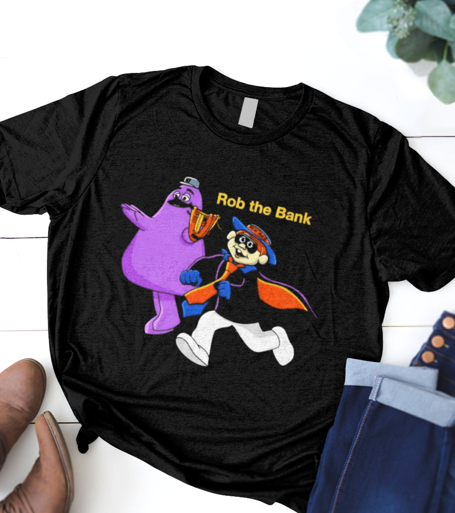 New York Mets Grimace Rob The Bank Hamburglar Duo T-Shirt