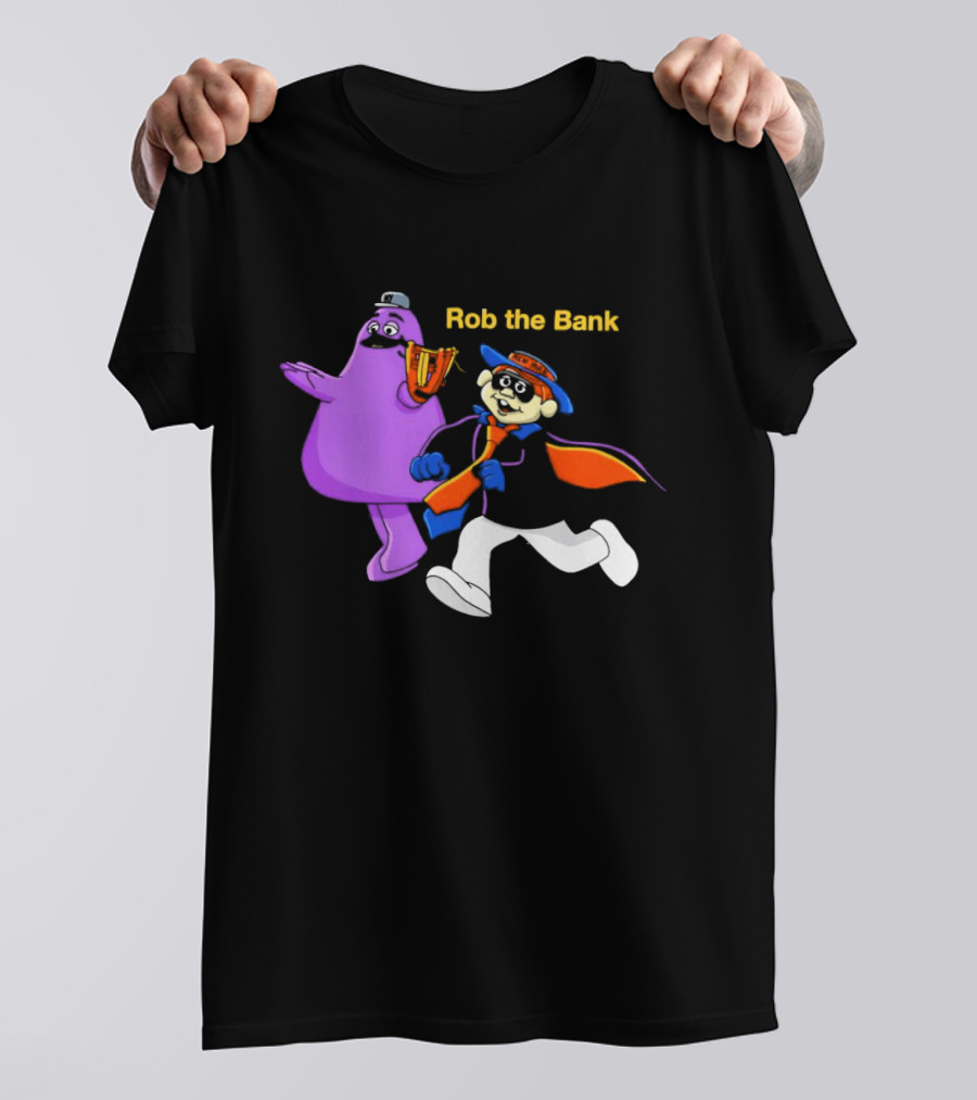 New York Mets Grimace Rob The Bank Hamburglar Duo T-Shirt