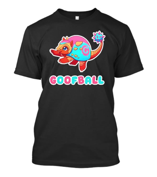 Pangolin Goofball Colorful Character With Pink And Blue Spikes T-Shirt