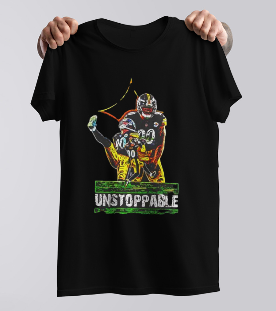 Pittsburgh Steelers T. J. Watt Unstoppable 90 Collage T-Shirt