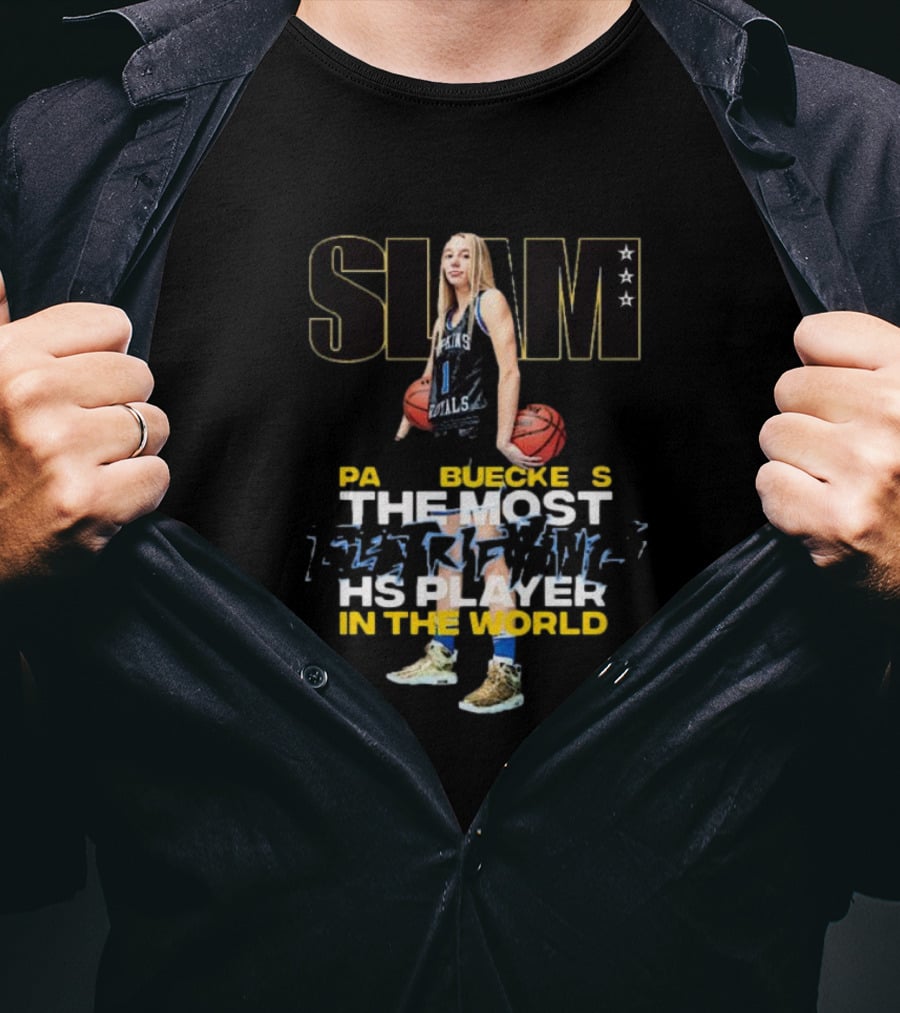 SLAM Cover Paige Bueckers The Most Electrifying HS Player In The World Basketball Star T-Shirt