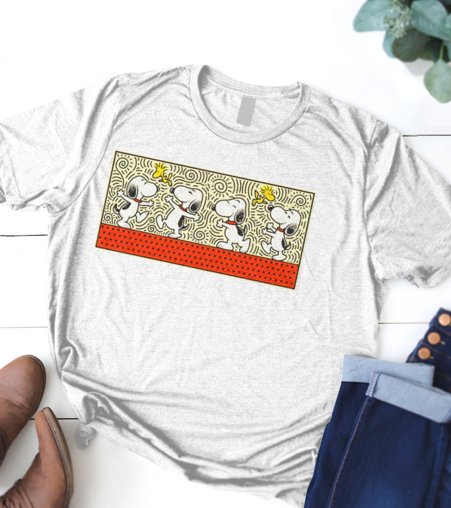 Snoopy And Woodstock Peanuts Doodle Friends T-Shirt