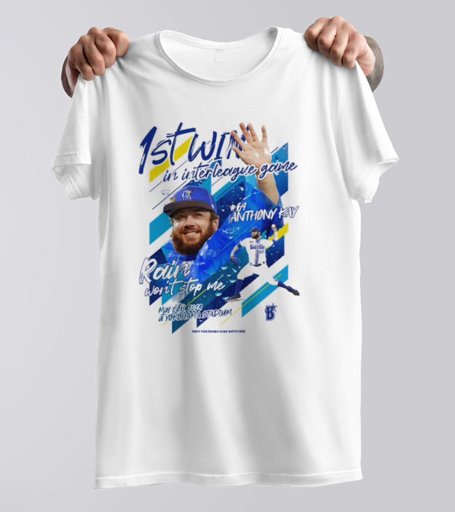 Anthony Kay 1st Win Interleague Game Rain Won’t Stop Me Victory T-Shirt