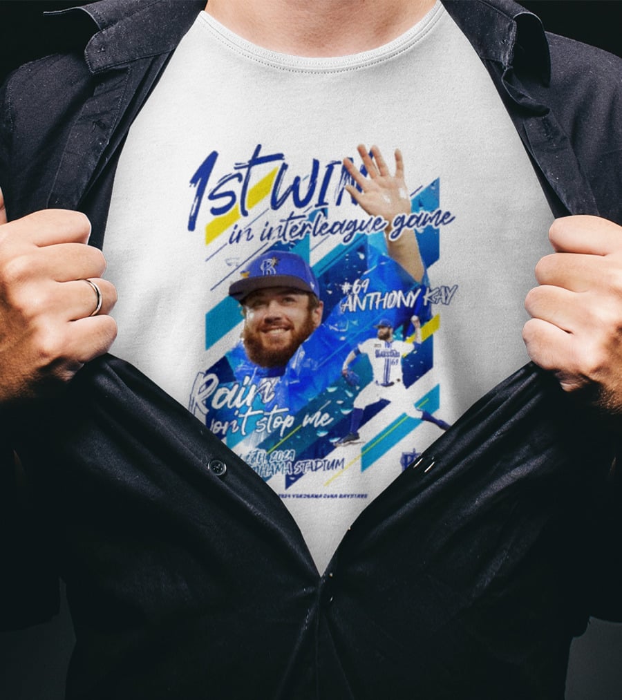 Anthony Kay 1st Win Interleague Game Rain Won’t Stop Me Victory T-Shirt
