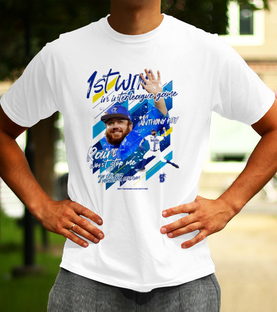 Anthony Kay 1st Win Interleague Game Rain Won’t Stop Me Victory T-Shirt