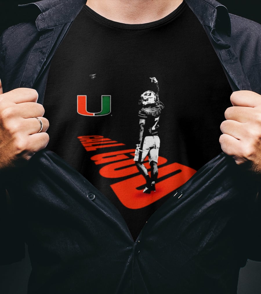 Dyme Lyfe NIL Xavier Restrepo Miami Hurricanes Call God U T-Shirt