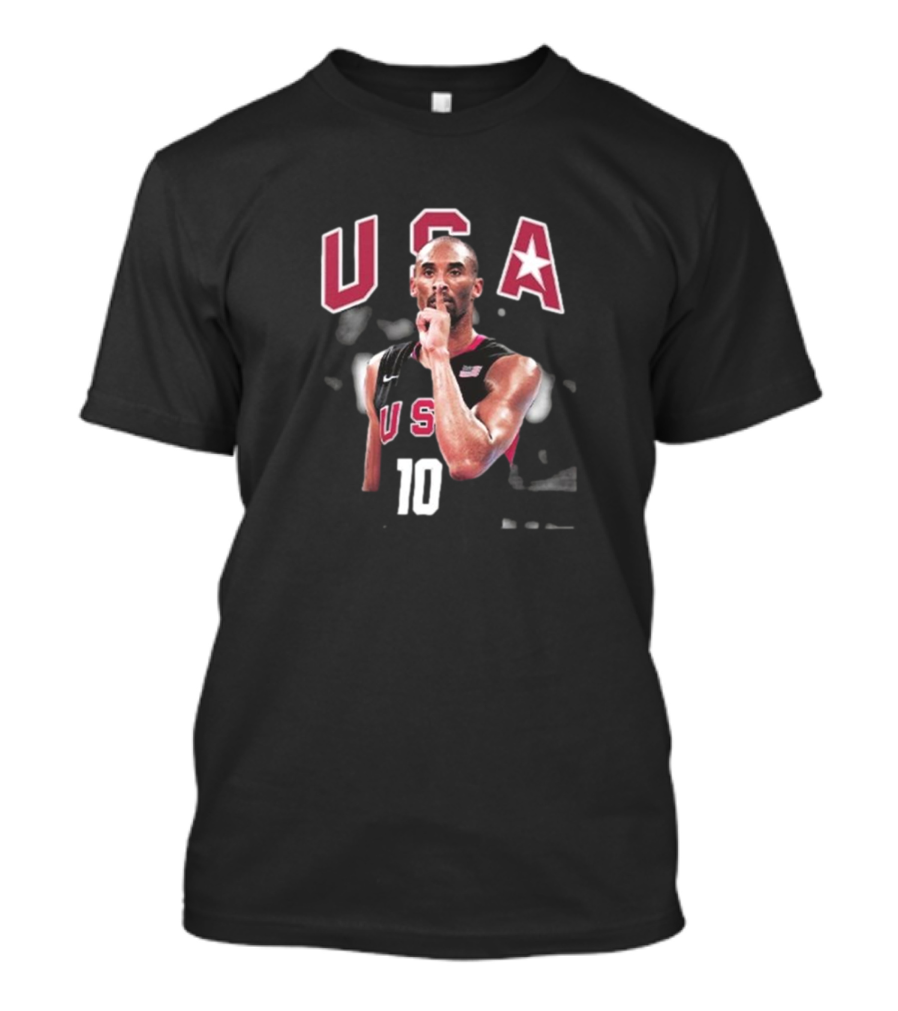 Kobe Bryant USA Basketball Number 10 Celebration Signature T-Shirt