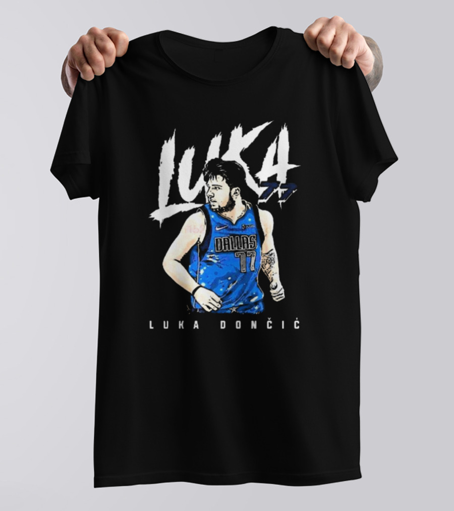 Luka Doncic #77 Dallas Mavericks NBA Player T-Shirt