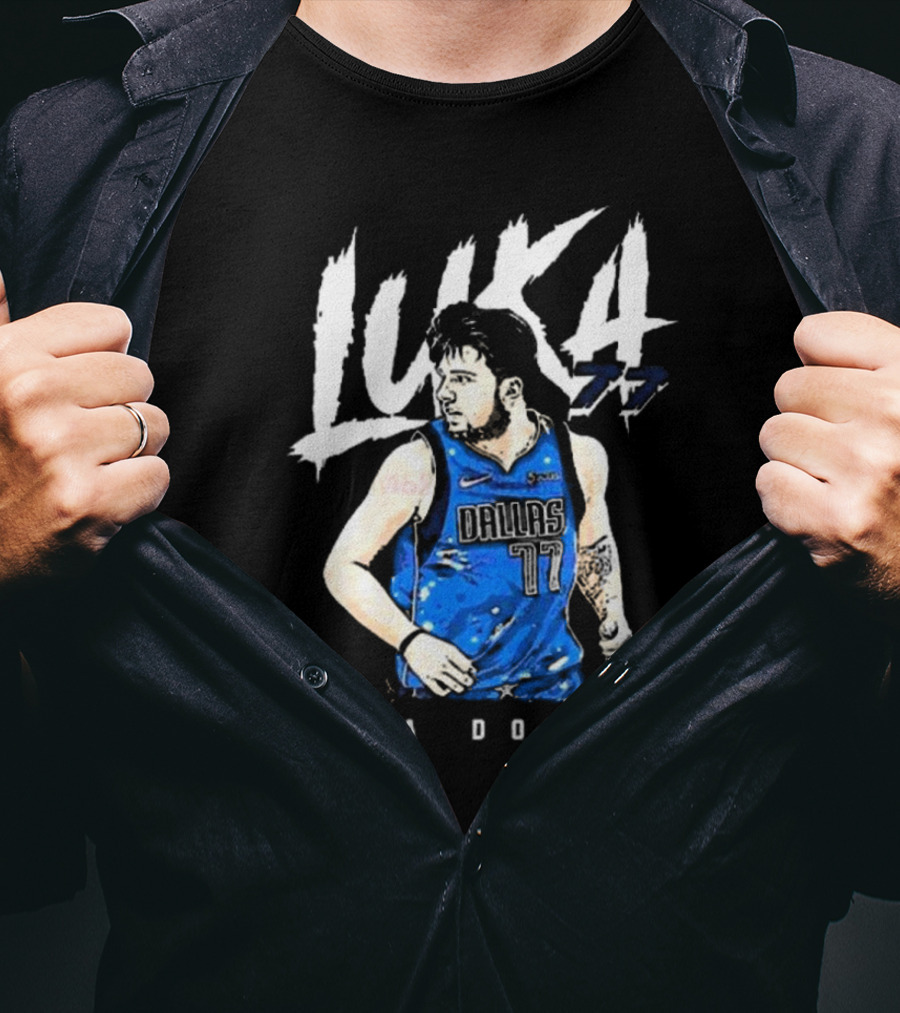 Luka Doncic #77 Dallas Mavericks NBA Player T-Shirt