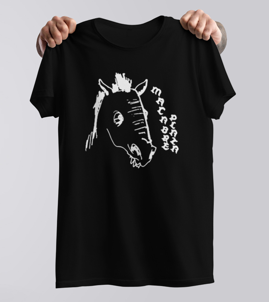 Macabre Plaza Horse Head Drawing T-Shirt