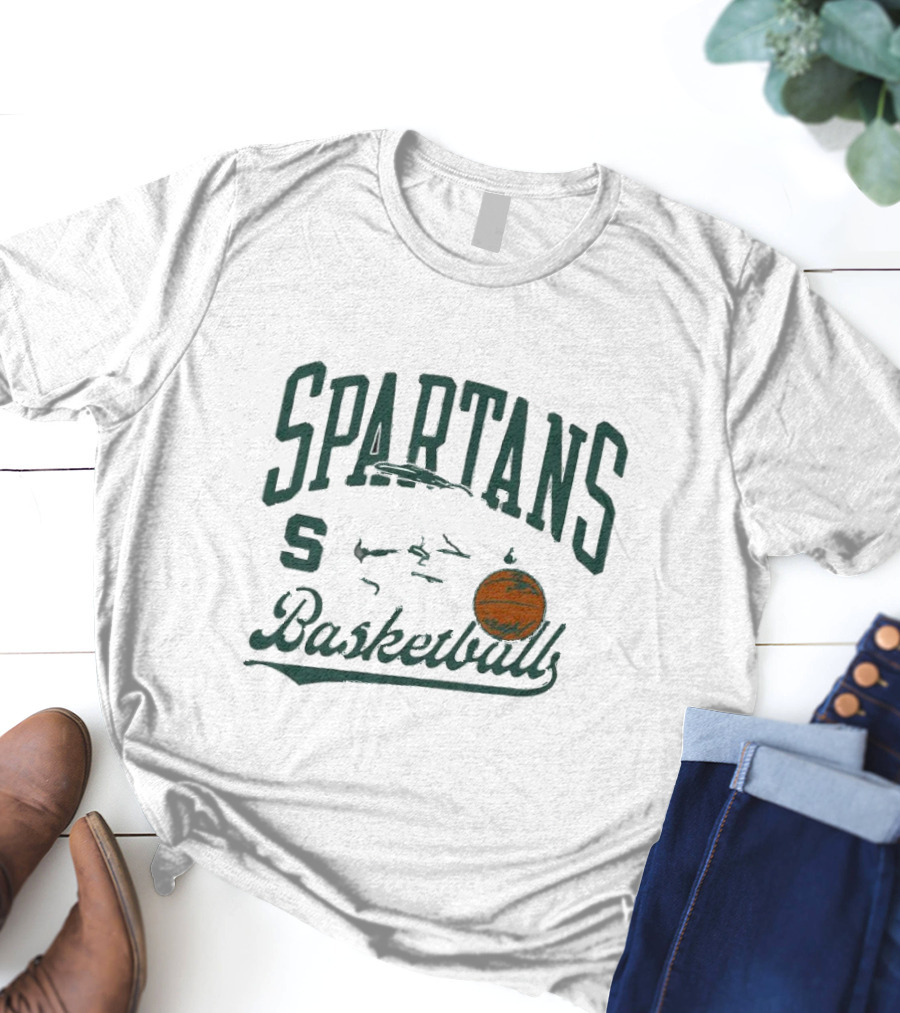 Michigan State Spartans Basketball Snoopy Dribbling T-Shirt