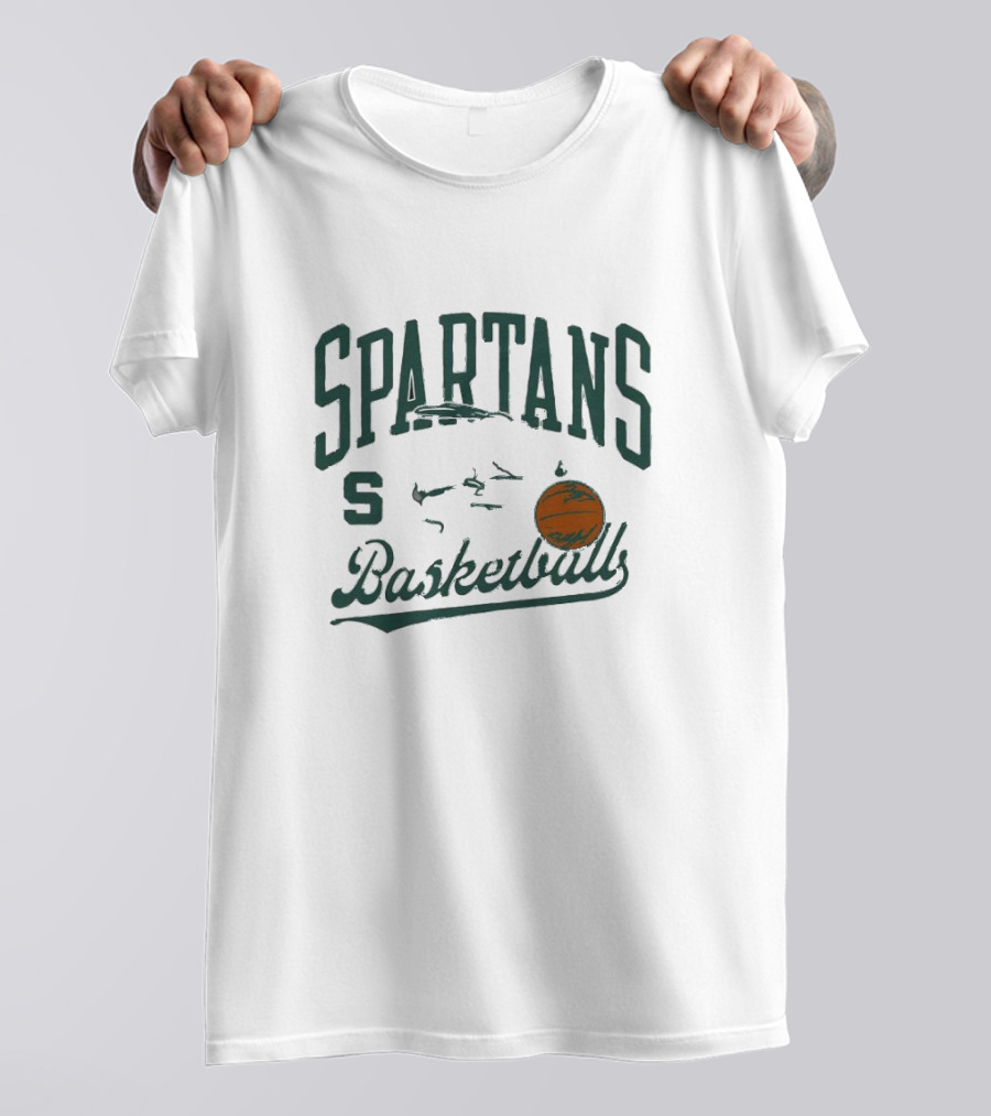 Michigan State Spartans Basketball Snoopy Dribbling T-Shirt