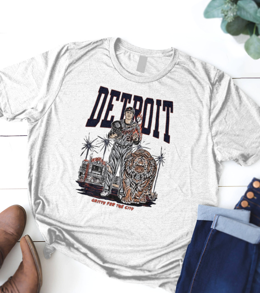 Detroit Tigers Gritty For The City Vengeful Collection MLB T-Shirt