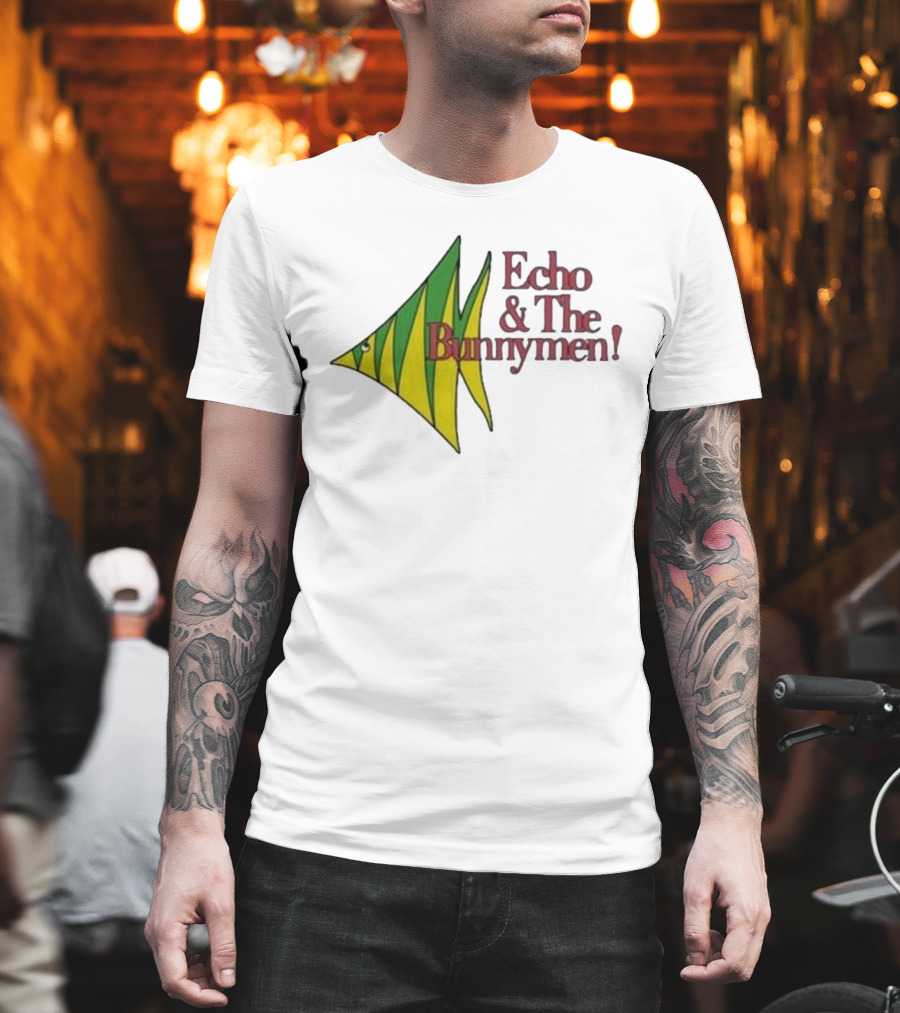 Echo And The Bunnymen Fish Graphic Bunnymen Store T-Shirt