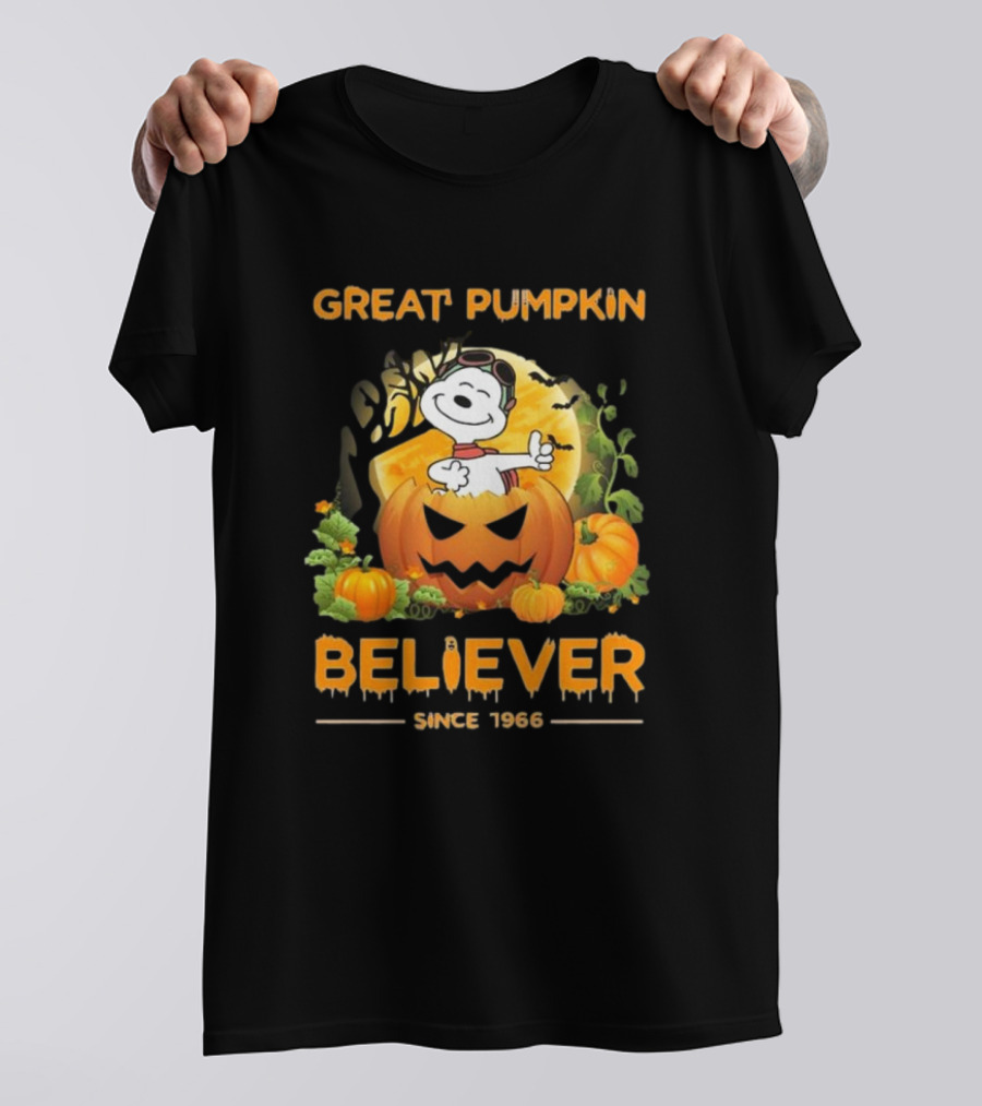 Great Pumpkin Believer Since 1966 Snoopy Peanuts T-Shirt