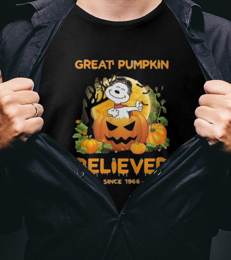 Great Pumpkin Believer Since 1966 Snoopy Peanuts T-Shirt