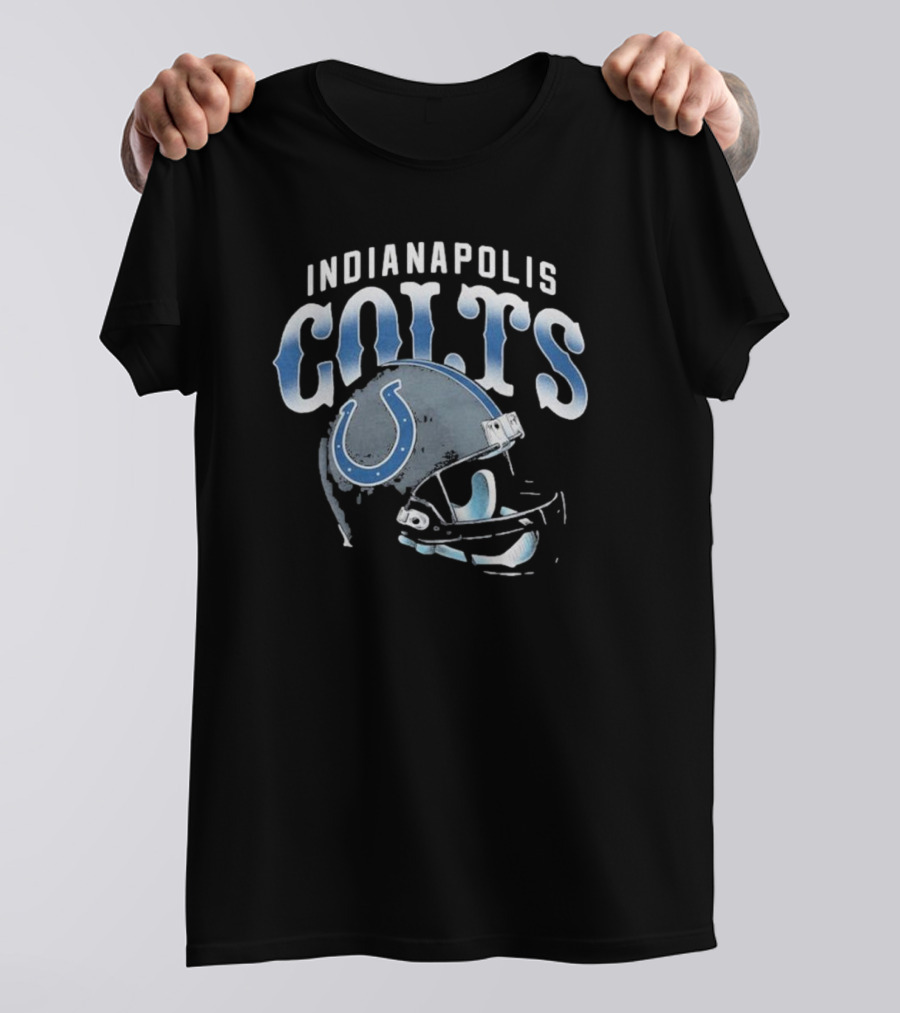 Indianapolis Colts Gradient Helmet NFL T-Shirt