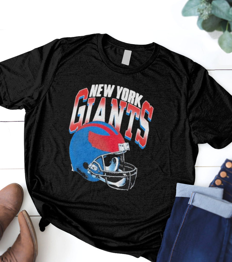 New York Giants NFL Helmet Gradient T-Shirt