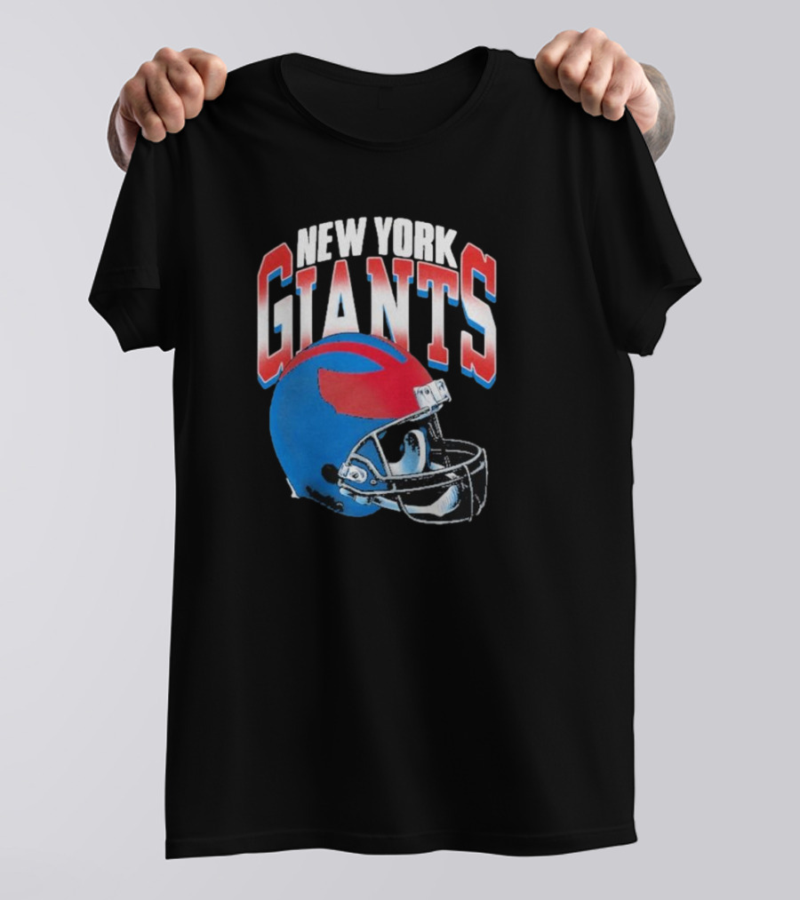 New York Giants NFL Helmet Gradient T-Shirt