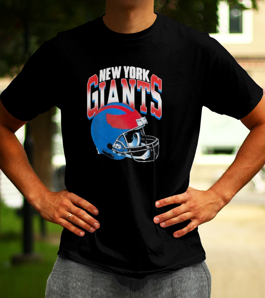 New York Giants NFL Helmet Gradient T-Shirt