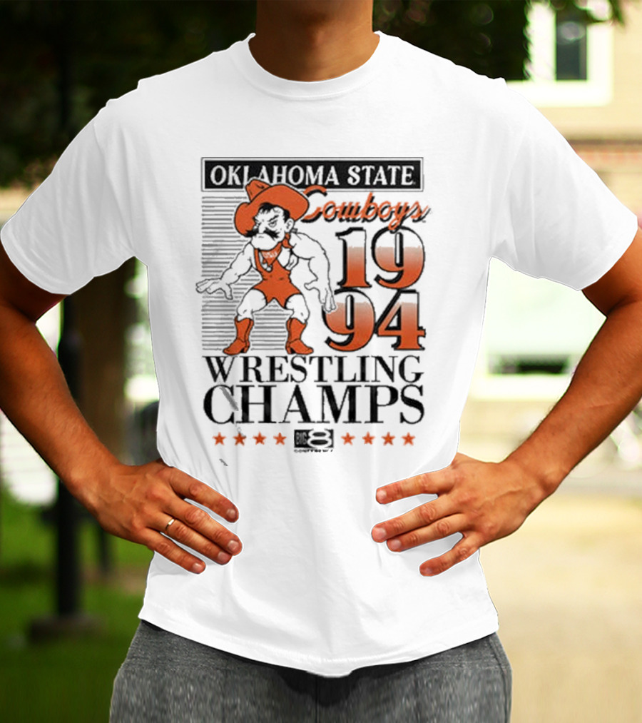 Oklahoma State Cowboys 1994 Wrestling Champs T-Shirt