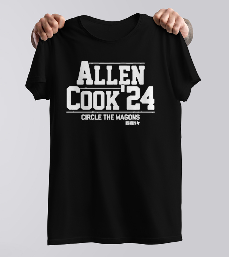 Allen Cook ’24 Circle The Wagons NFLPA Buffalo T-Shirt