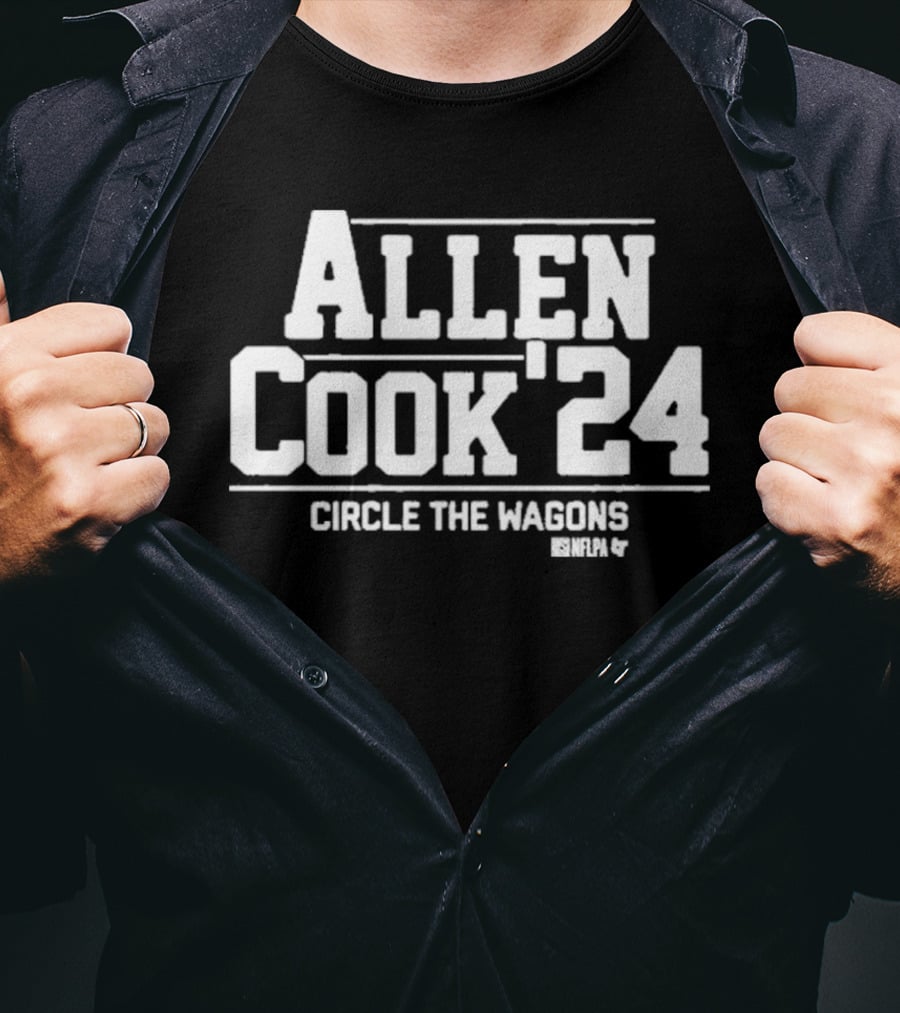 Allen Cook ’24 Circle The Wagons NFLPA Buffalo T-Shirt