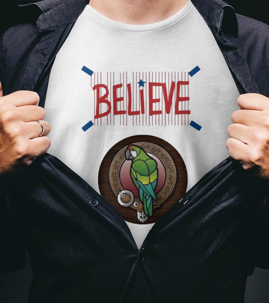 Believe Game Sound Red October At The Parrot Philadelphia Phillies T-Shirt
