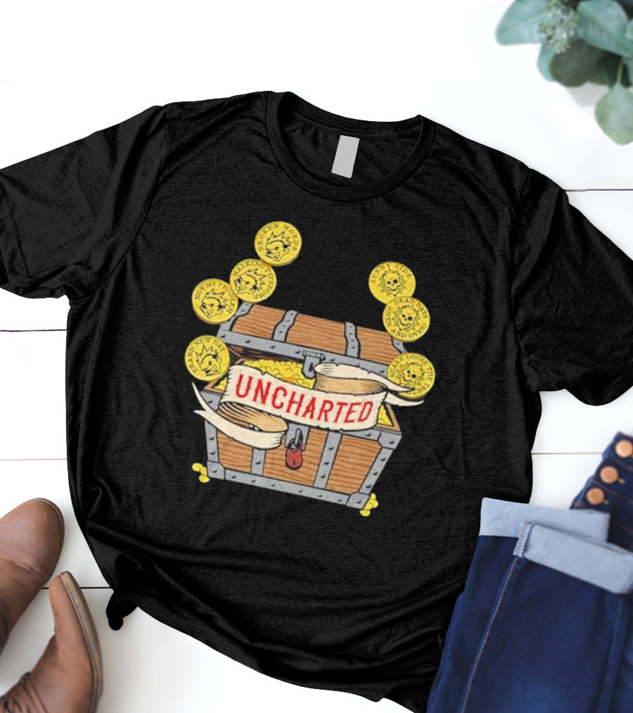 Less Than Jake Uncharted Treasure Chest And Coins T-Shirt