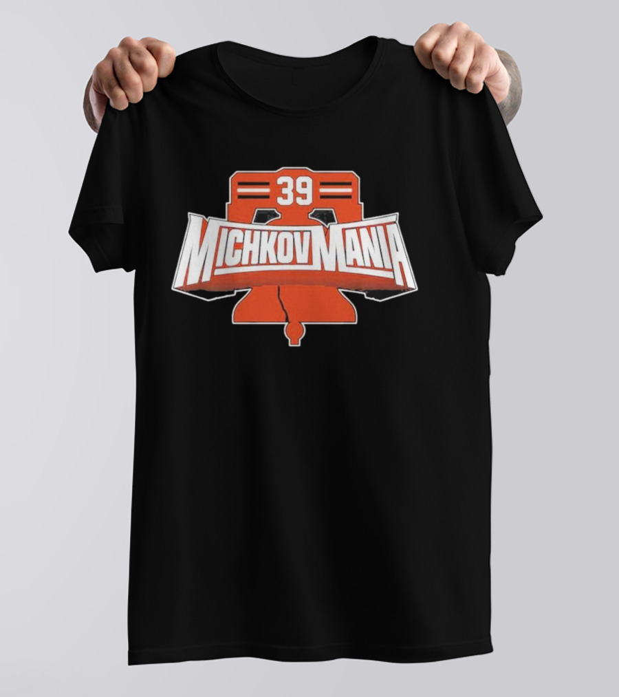 Michkov Mania 39 Philadelphia Flyers Liberty Bell T-Shirt