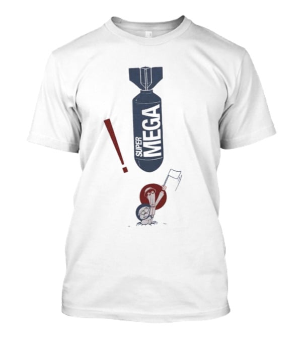 Supermega Mega Bomb Exclamation Cartoon Figure T-Shirt