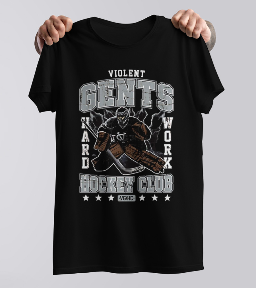 Violent Gents Hockey Club Hard Work VGHC Vintage Showstopper T-Shirt
