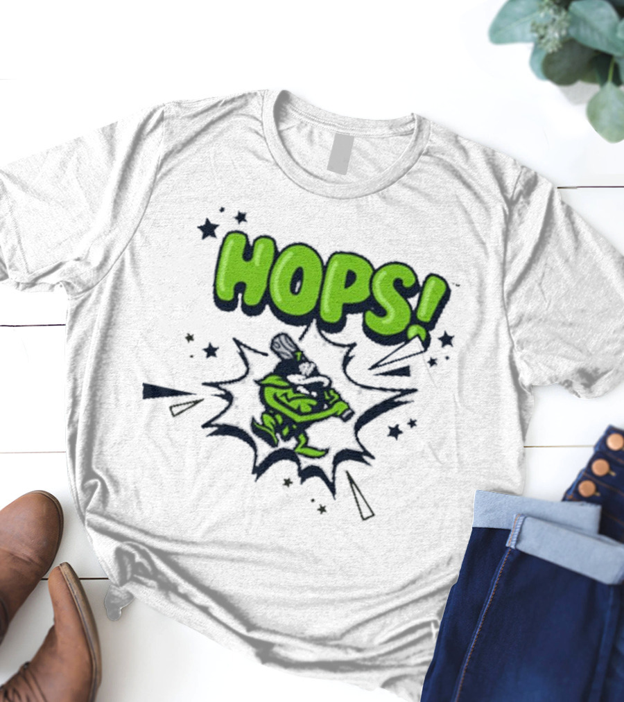 Hops Comic Burst Baseball 108 Stitches Youth T-Shirt