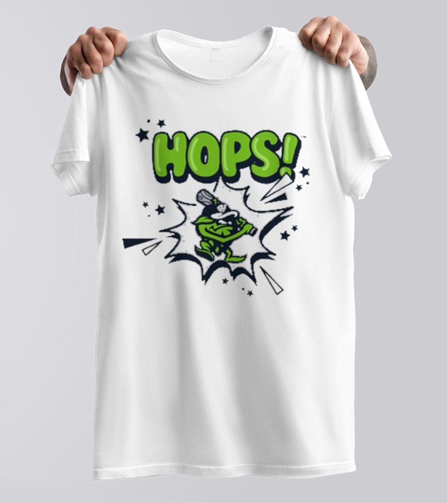 Hops Comic Burst Baseball 108 Stitches Youth T-Shirt