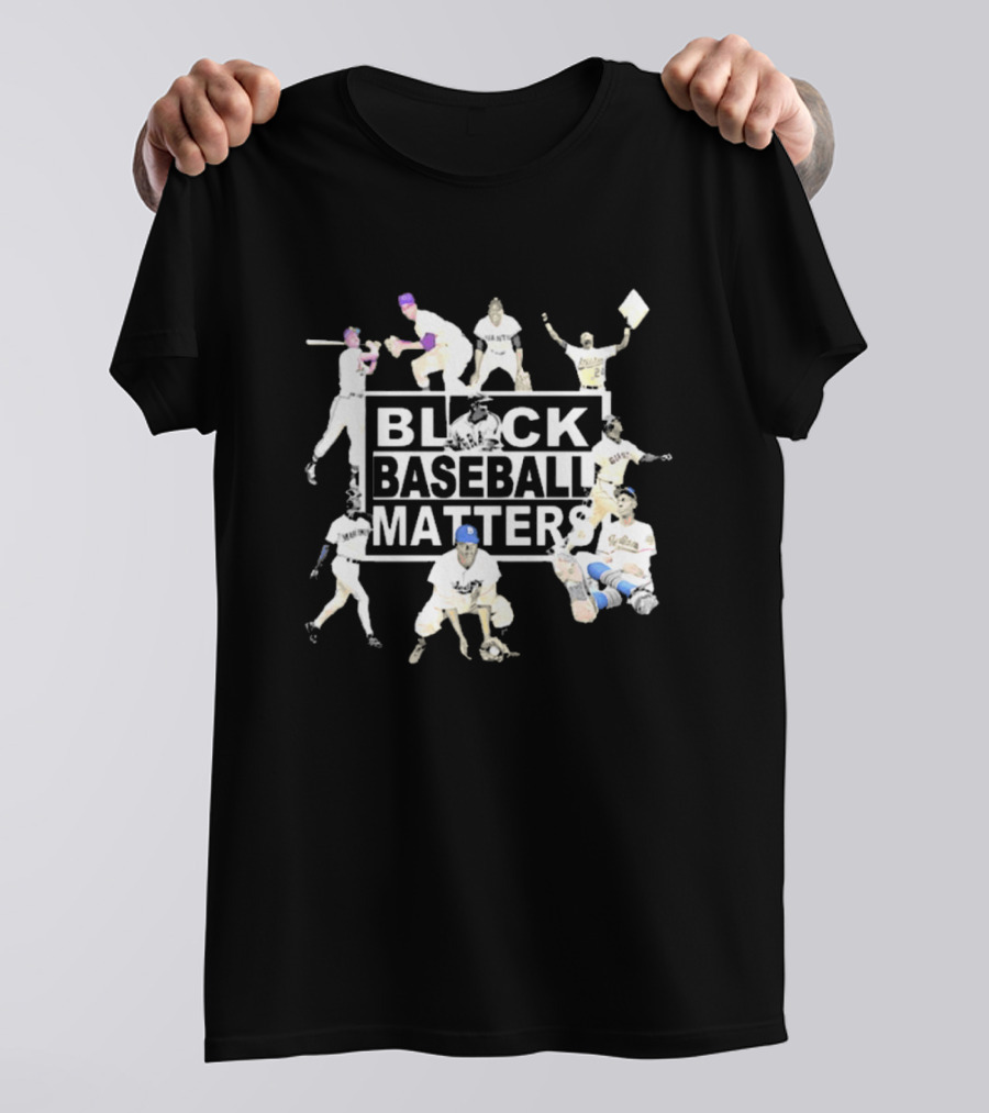 BBM Black Baseball Matters Legends On The Field Iconic Players Historic T-Shirt