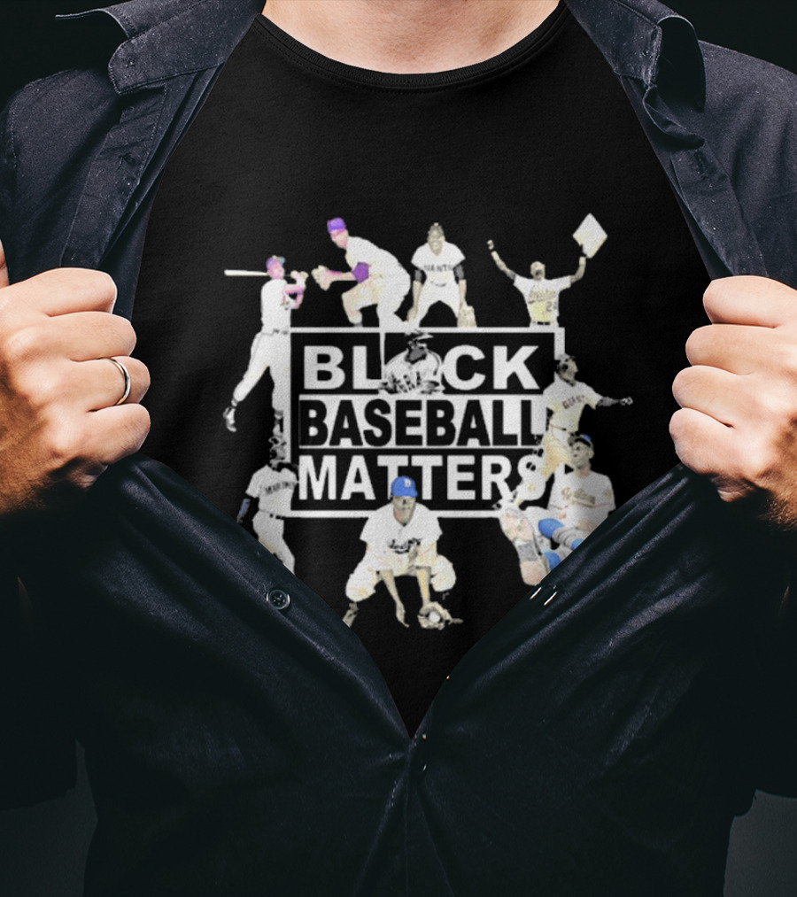 BBM Black Baseball Matters Legends On The Field Iconic Players Historic T-Shirt