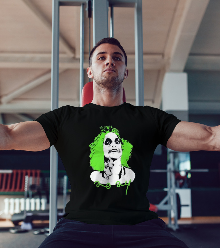 Beetlejuice Eyeliner Green Hair T-Shirt