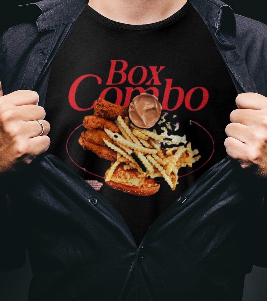 Box Combo Raising Cane's Chicken Fingers Crinkle-Cut Fries Texas Toast T-Shirt