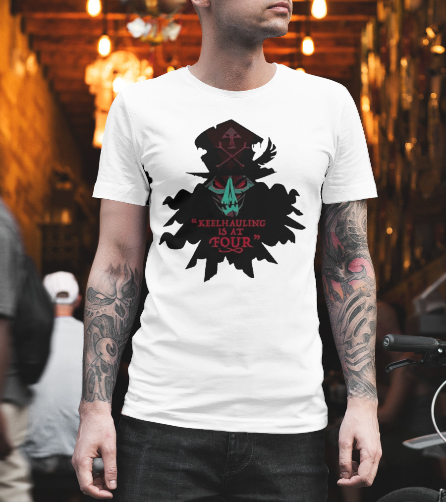 Devolver Digital Lechuck Keelhauling Is At Four Skulled Figure T-Shirt
